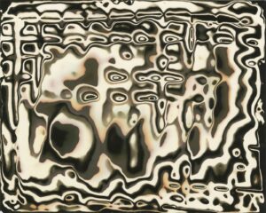 A black and white abstract image of water.