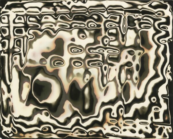 A black and white abstract image of water.