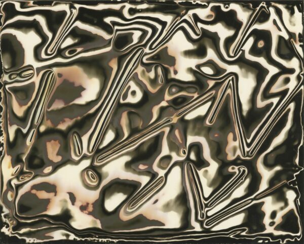 A black and white abstract image of some type of liquid.