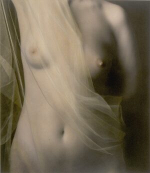 A blurry image of a naked woman with no clothes.