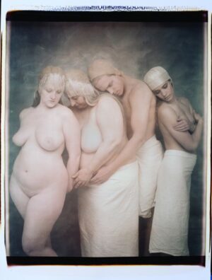 A group of people standing next to each other.