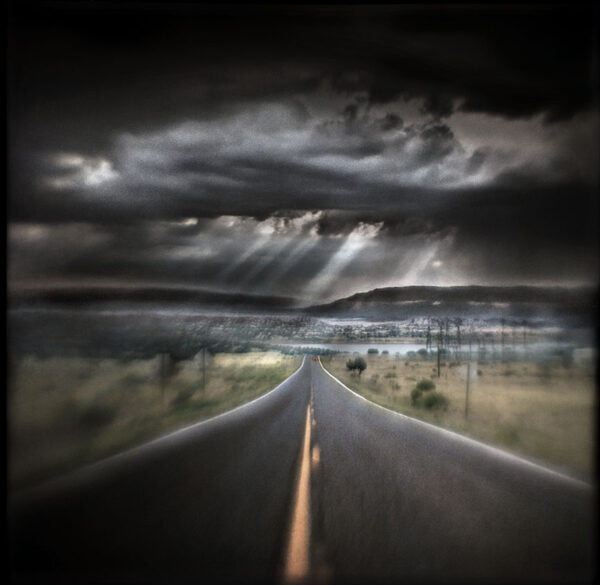 A road with the sky in the background