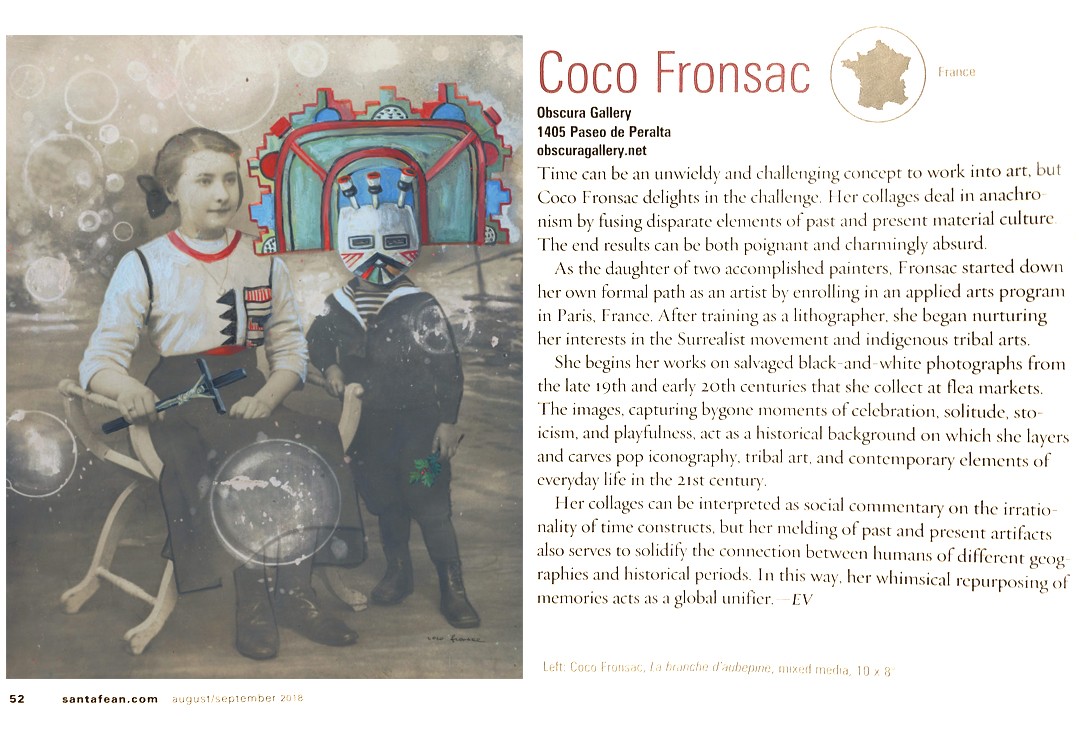 Artistic collage by Coco Fronsac featuring children.