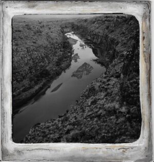 A river with water flowing through it.