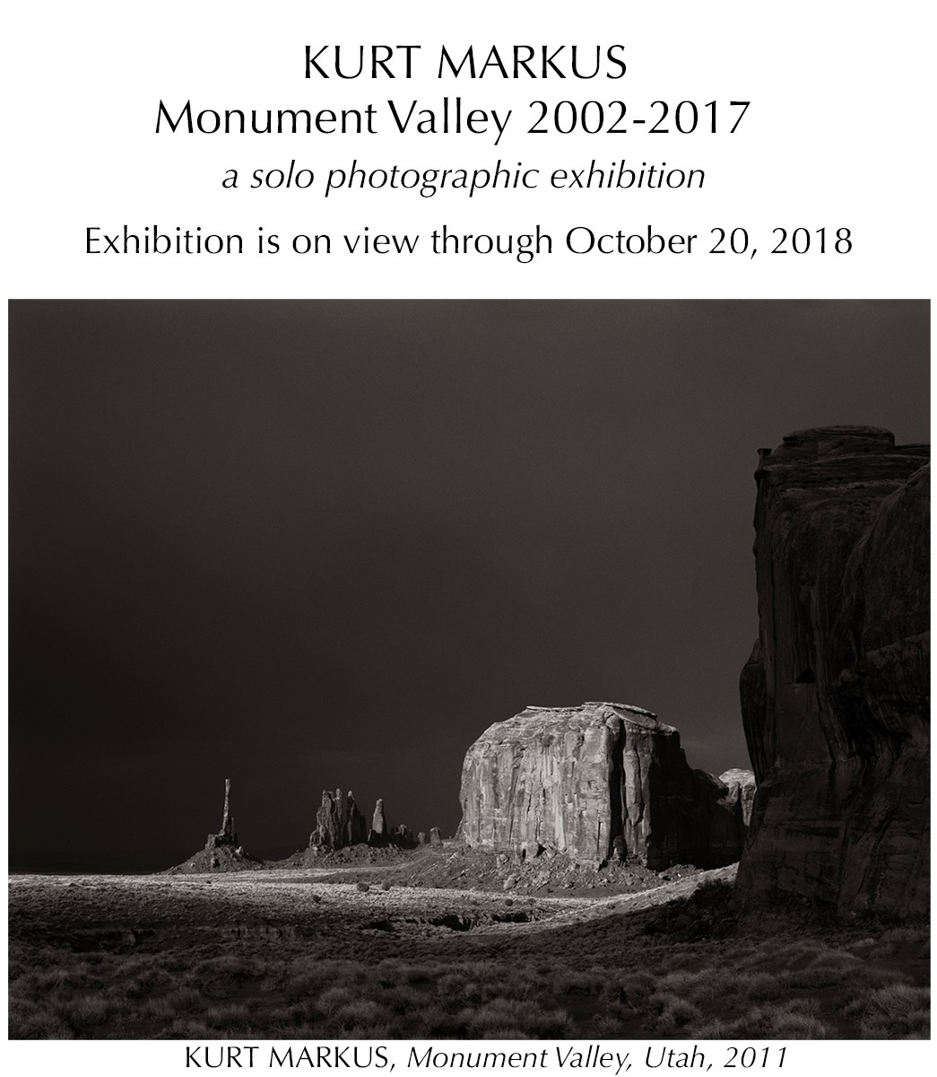 Exhibition poster: Kurt Markus, Monument Valley.