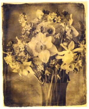 A vase filled with flowers sitting on top of a table.