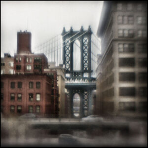 A view of the bridge from across the street.