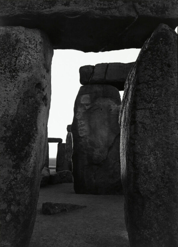 A black and white photo of some rocks