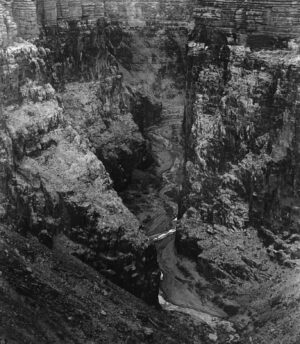 A black and white photo of some rocks