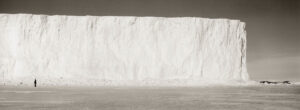 A black and white photo of a wall