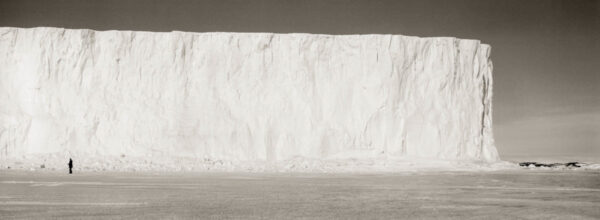 A black and white photo of a wall