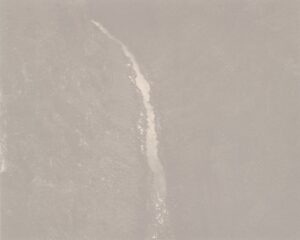 A white streak of light is seen in the sky.