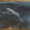 A painting of an elephant in the ocean