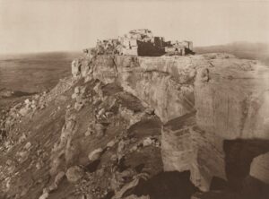 A black and white photo of some rocks