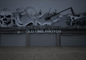 A large sign that says old time photos.
