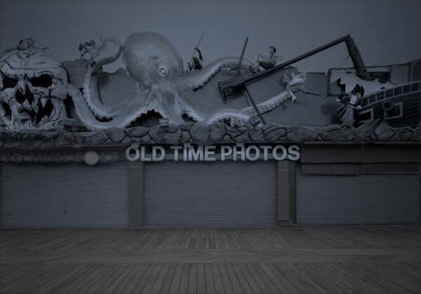 A large sign that says old time photos.