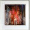 A painting of a person standing in the rain.