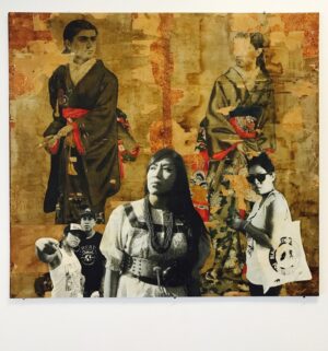 A collage of people with various clothing and accessories.