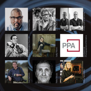 Collage of photographers with PPA logo.