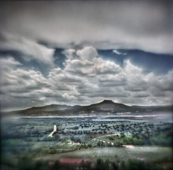 A view of the mountains from above.