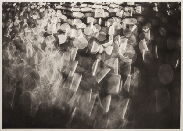 A black and white photo of some rocks