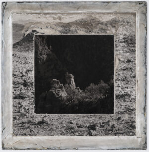 A square picture of an old photo