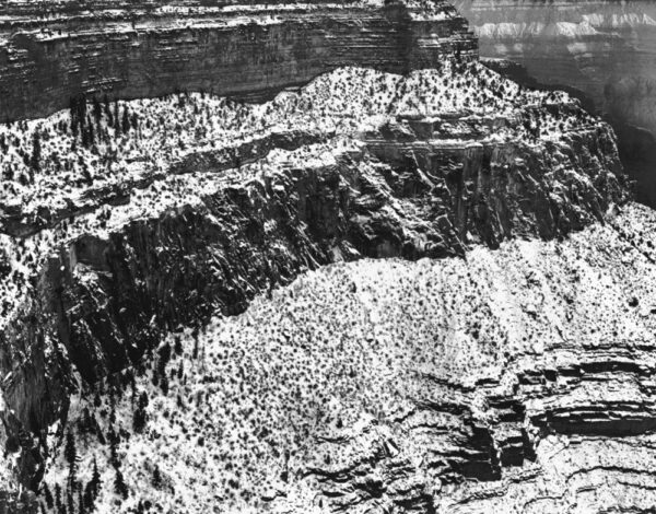 A black and white photo of some rocks