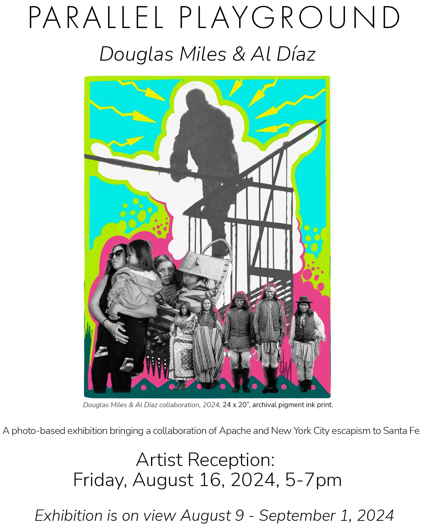 Parallel Playground with Douglas Miles & Al Diaz, Artist Reception, Friday August 16, 2024, 5-7pm