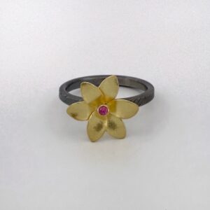 KARIN WORDEN. Gold Orchid Ring