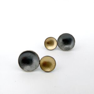 KARIN WORDEN. Stacked bubble Posts earrings
