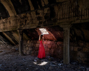 RANIA MATAR. Yasmine T., Dahr El Baydar Abandoned Train Tunnel, Lebanon, 2024