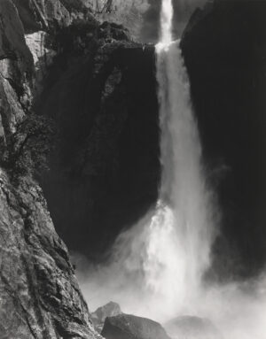 ANSEL ADAMS. Lower Yosemite Fall, c. 1946