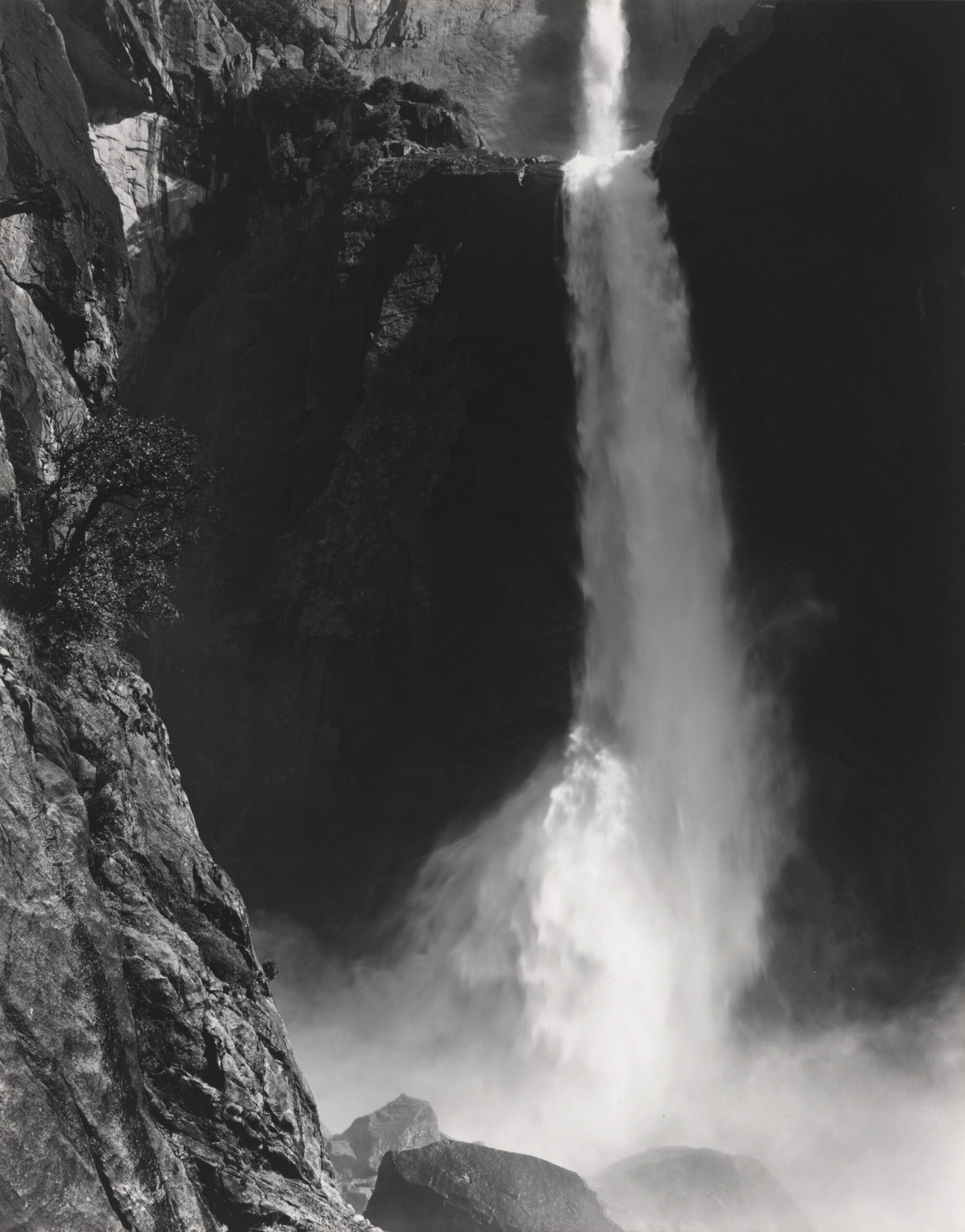 ANSEL ADAMS. Lower Yosemite Fall, c. 1946