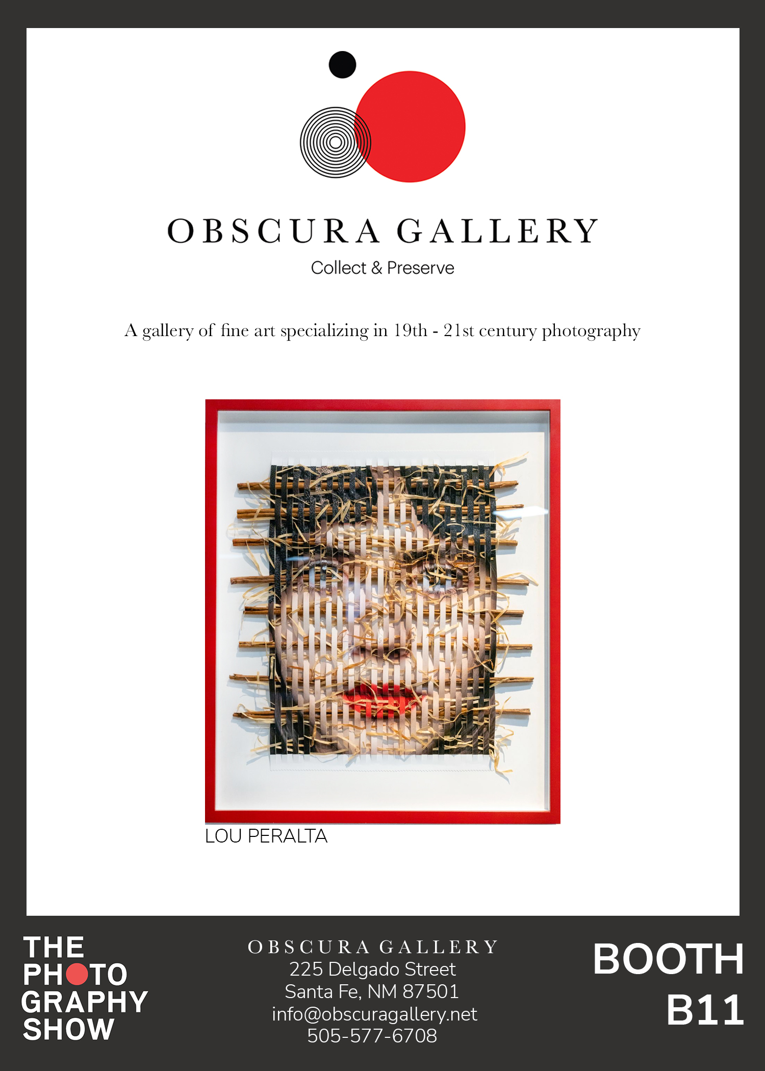 Obscura Gallery at the photography show presented by AIPAD
