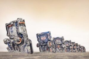 NEVADA WIER. USA. Texas. Cadillac Ranch. 2022