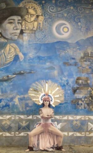 NEVADA WIER. Colombia. Pasto. Negros y Blancos Carnival. Fire Priestess. 2024