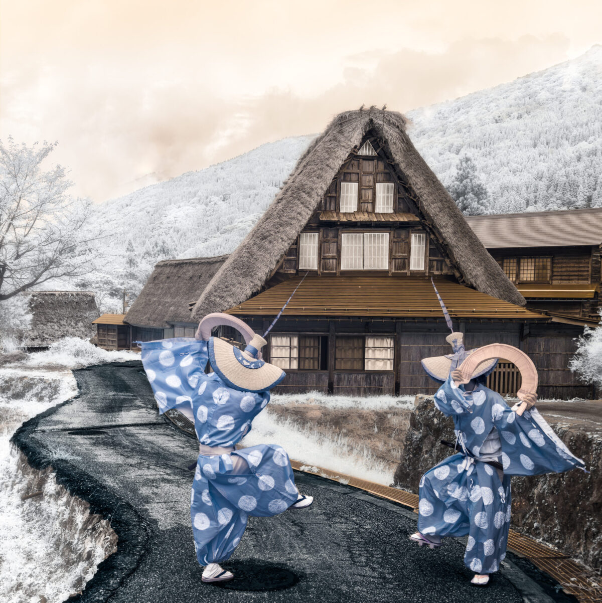 NEVADA WIER. Japan. Ainokura .Kokiriko Dancers 2022