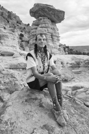 RUSSEL DANIELS. Maurice Archuleta in the Rio Chama River Valley, 2019