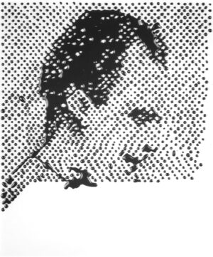 VIK MUNIZ. Lee Harvey Oswald, after Sigmar Polke (from Pictures of Ink), 2001